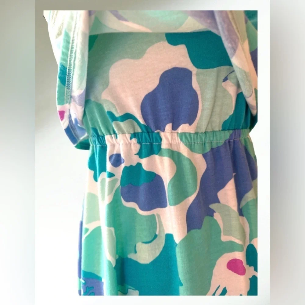 The Children Place Girls Sea Blue Spaghetti Strap Dress Size XL 14